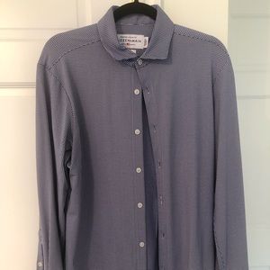 Mizzen+Main Spinnaker Buttoned down shirt - Size Medium, trim fit - Blue